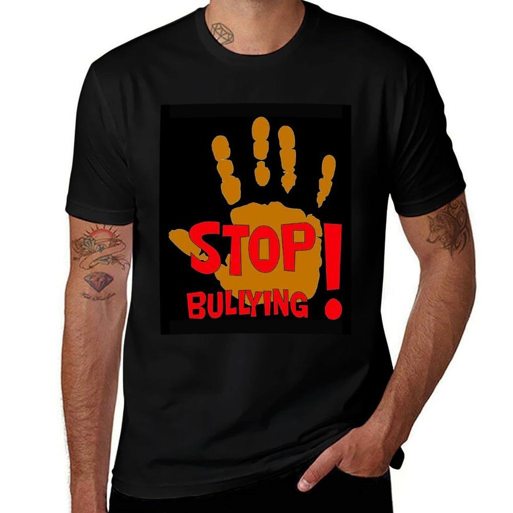 Stop Bullying TShirt Casual Daily Wear Short Sleeve Top TShirt