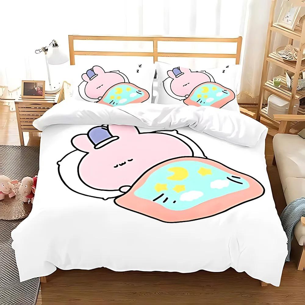 Спящий Милый Асамими Квадратный Пододеяльник Наволочка Постельное Белье Взрослый Мальчик Девочка Украшение Спальни Детский Подарок Односпальный Двуспальный Большой Размер