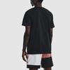 Under Armour Curry Letter Print Crew Neck Short Sleeve T-Shirt Men Tops Black 1376808-001