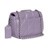 Coach Подушка 20 Однотонный Серебряный Замок Стеганая Клапан Кожаная Сумка Через Плечо Женские Сумки Фиолетовый CA086-LHVHM