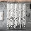 Bathroom Thickened Waterproof Curtain Mildew Proof Shower Curtain Shower Partition Curtain Shower Curtain Bathroom Curtain Free Perforation