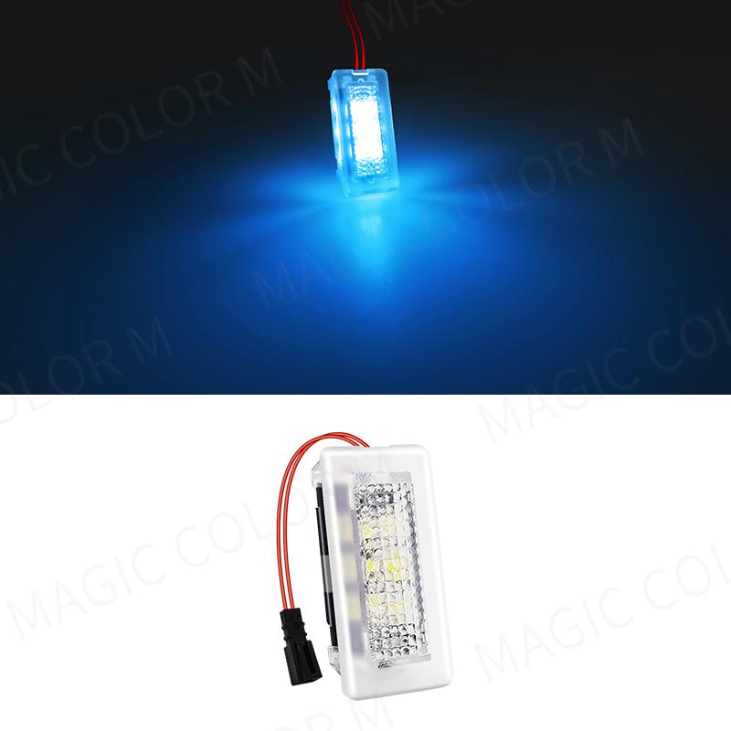 For Tesla Model 3 Y S X LED Atmosphere Foot-Well Lights Car Interior Lighting Floor Door Puddle Decorative Lamp Auto Acssories