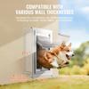 Pet Door for Wall with Lock and 3 Magnetic Flap System Metal Frame Large