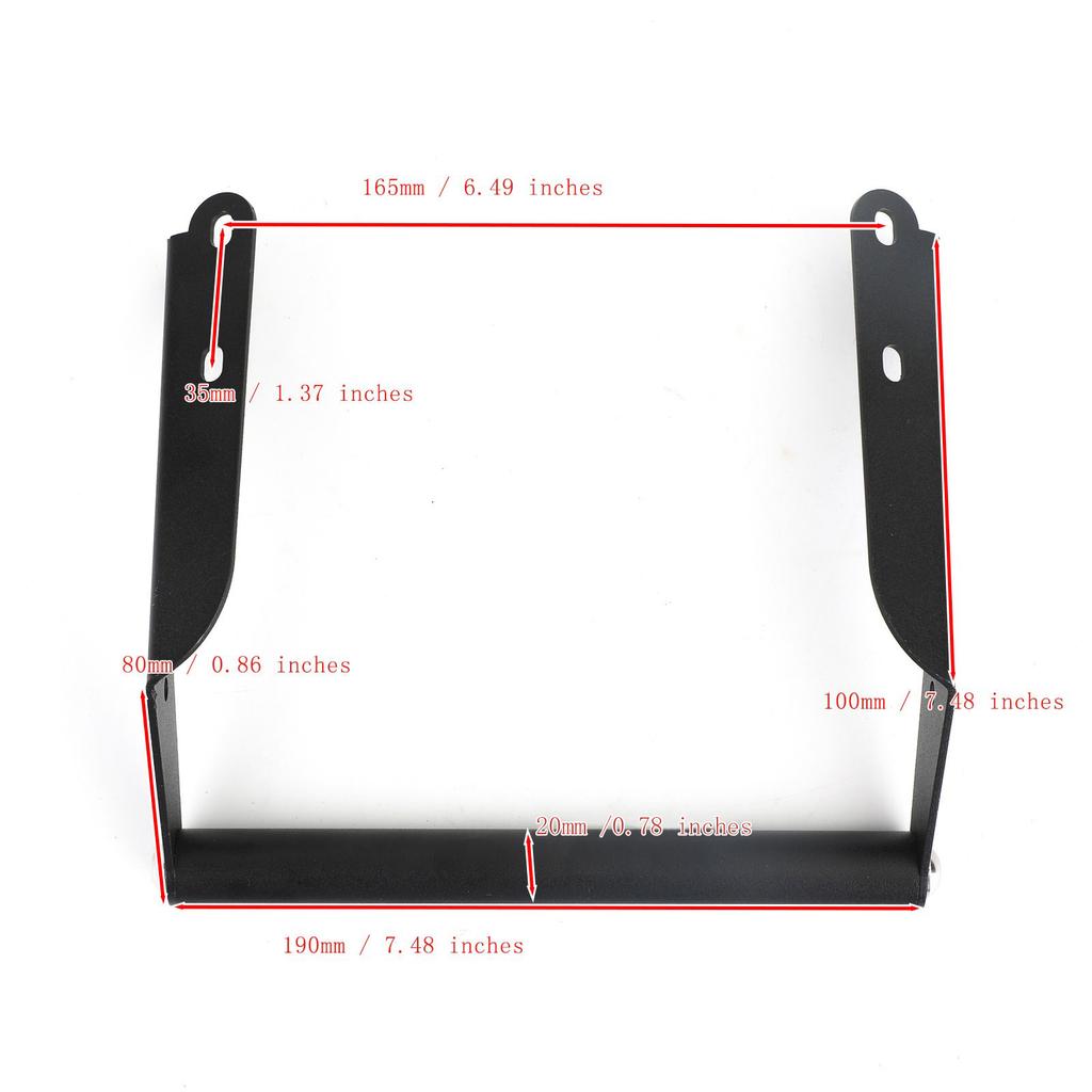 Black GPS Phone Bracket Holder Rod Fit for Kawaski Versys 1000 KLZ1000 2019-2023