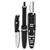 Venture Pro Black Swiss Army Knife Multifunctional Knife Outdoor Camping Sheath Knife Full Tang Structure with Carry Loop Ballpoint Pen