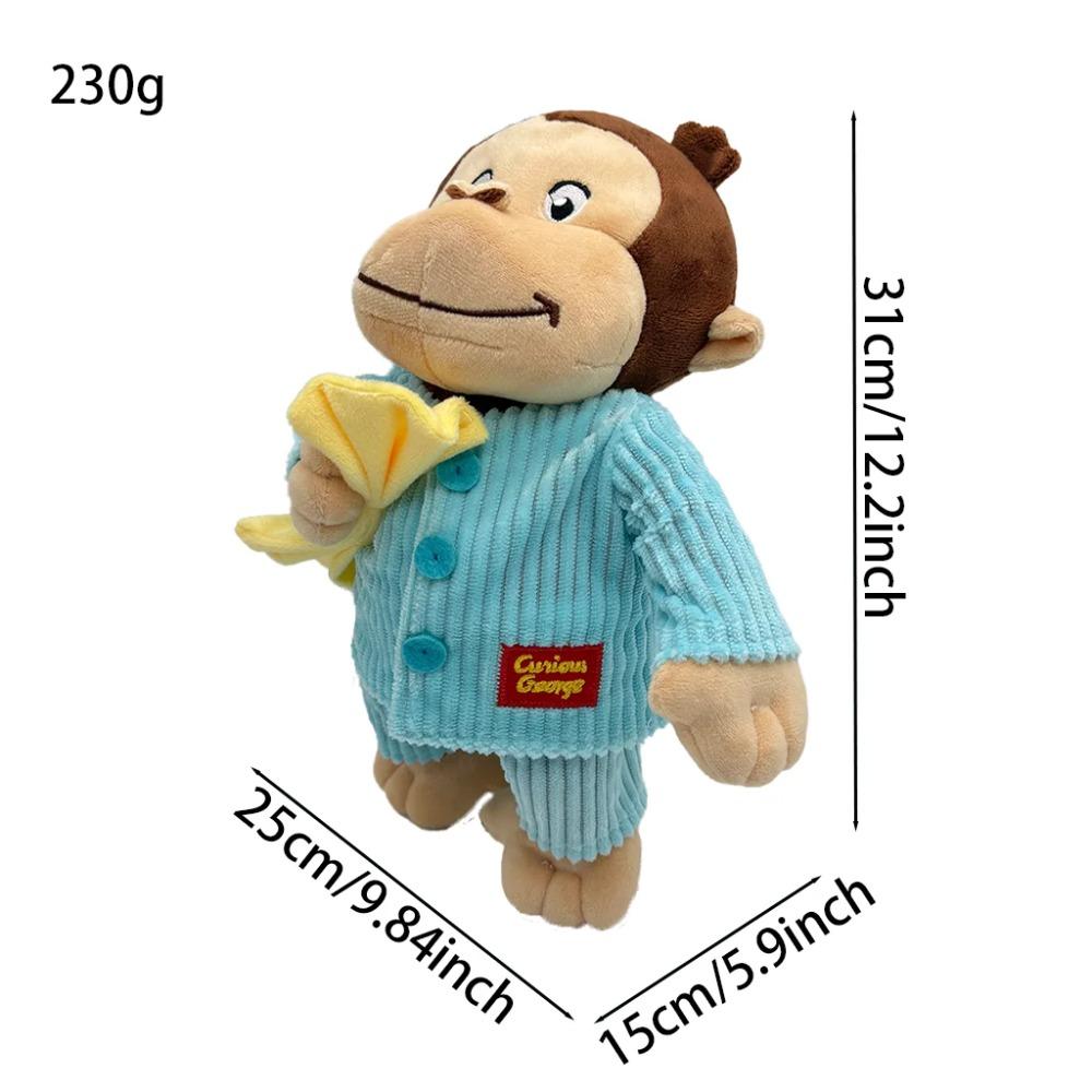 Cute Baby Curious George Monkey Plush Toys 31CM Kids Stuffed Animals Toys For Children Gifts