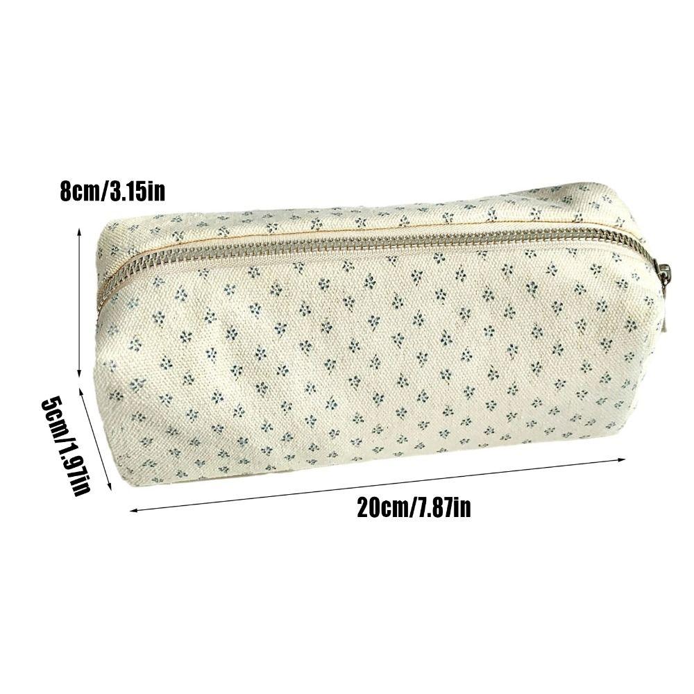 Пенал большой вместимости с цветочным принтом, органайзер для канцелярских принадлежностей, милый пенал, подарок