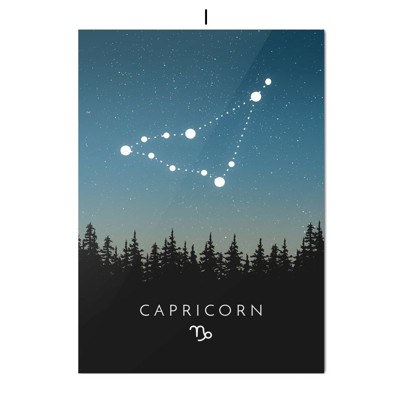 Настенные художественные принты созвездий, знаки зодиака, гороскоп, постер зодиака, астрология, холст, картина, скандинавский домашний декор, изображение для печати