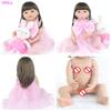 BZDOLL 55 см полностью силиконовая кукла Bebe Reborn реалистичная мягкая виниловая принцесса Единорог игрушка для купания девочек детский подарок на день рождения