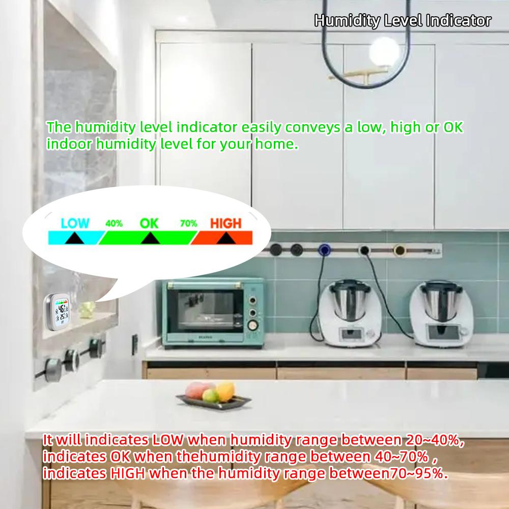 Крытый электронный гигрометр и термометр, цифровой измеритель температуры и влажности, беспроводной датчик температуры.