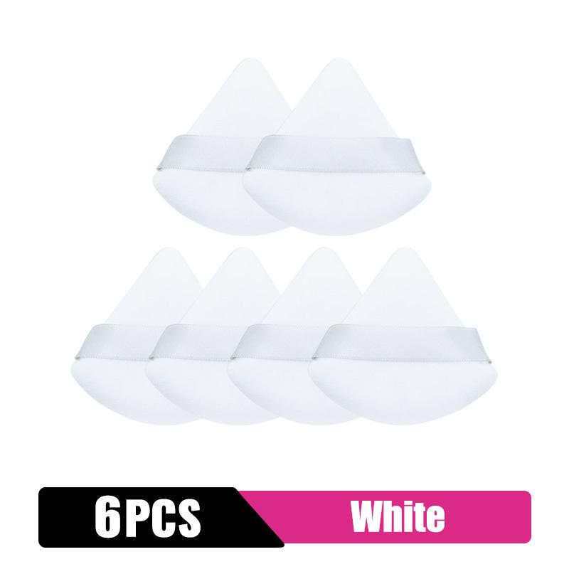 2/4/6/12/20Pcs Triangle Powder Puff Mini Face Makeup Sponge Cosmetics Soft Cotton Face Powder Puff Washable Velvet Makeup Tools
