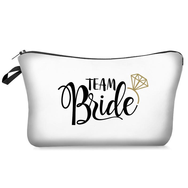 Waterproof And Wear-resistant Cross-border Bride Cosmetic Bag Ladies Floral Clutch Travel Makeup Bag Storage Bag