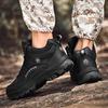 Outdoor Hiking Shoes Low-top Men's Boots, Outdoor Warm Fleece Cotton Shoes, Men's Anti-slip Lace-up Casual Sports Shoes