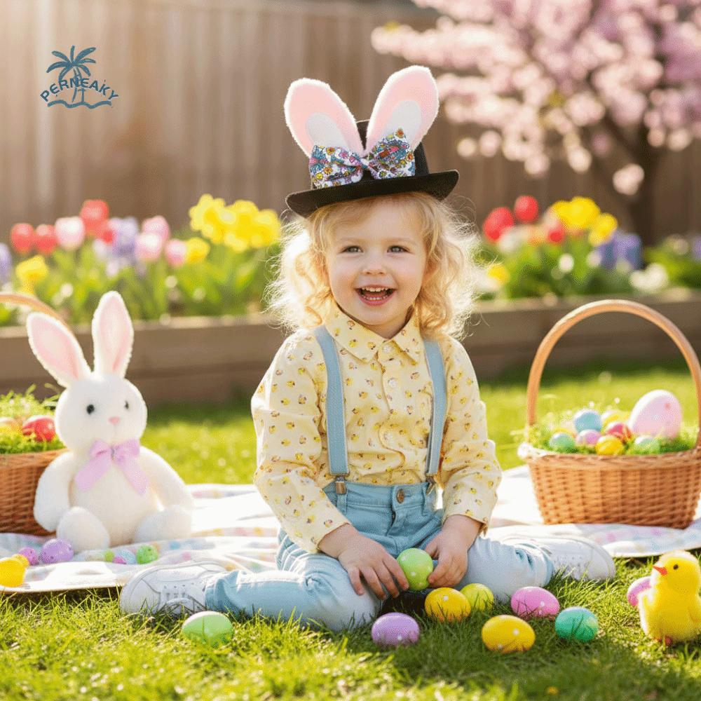 Accessory Black Color Easter Hat Dress Up Role Play Photo Prop Cosplay Stage Performance Party Favors Easter Event