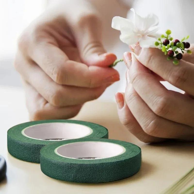 10/1Rolls Self-adhesive Bouquet Floral Stem Tape Artificial Flower Stamen Wrapping Florist Green Tapes DIY Flower Supplies