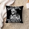 SSuicidalTendencys Heavy Rock Band Maple Design Cushion Cover Happy Autumn Harvest decor Holiday Decorati Pillow Cover