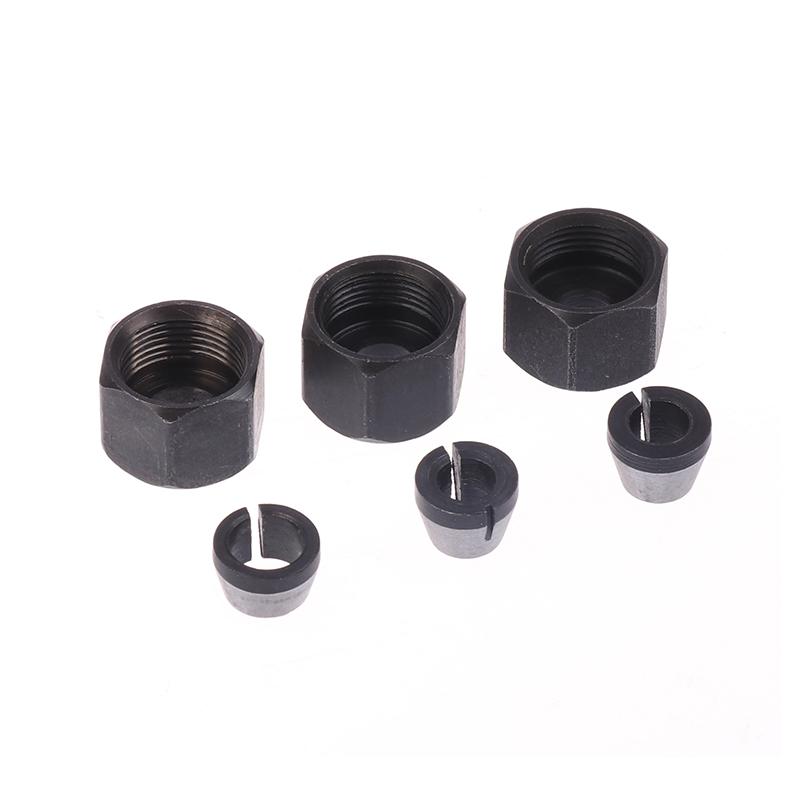 1 комплект деталей электрического фрезерного станка 6 мм 6,35 мм 8 мм цанговый патрон гравировальный обрезной станок с адаптером для фрезерной фрезы