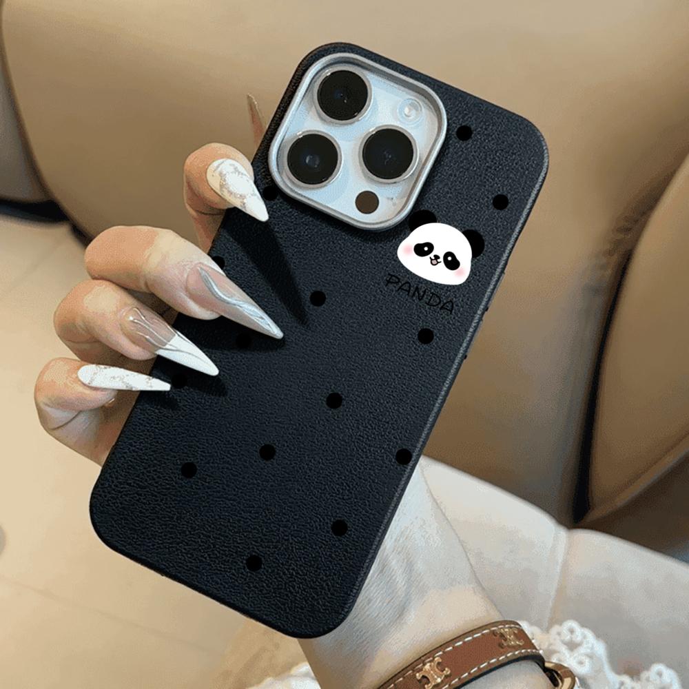 Милый Чехол Для Телефона Из ТПУ С Рисунком Панды Для iPhone 17 16 15 14 13 12 11 Pro Max Plus Ударопрочный Силиконовый Мягкий Роскошный Модный Чехол Из ТПУ