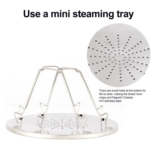 Нержавеющая сталь кемпинговая плита тостер для приготовления пищи на открытом воздухе поход пикник барбекю складная 4 ломтика хлеба кемпинговая плита тостер стойка держатель