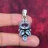Swiss Blue Topaz Pendant Gemstone, 925 Solid Sterling Silver Pendant Jewelry, Handmade Pendant, Silver Jewelry For Gift