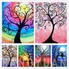 Colorful Tree Diy Diamond Painting 5D Full Round Drill Love Scenery Diamond Embroidery Mosaic Home Decoration Wall Art Poster
