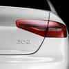 SQOB1 3D Glossy Black Chrome Silver Metal Logo Emblem Badge Decal Car Sticker for Peugeot 308 Car Accessories