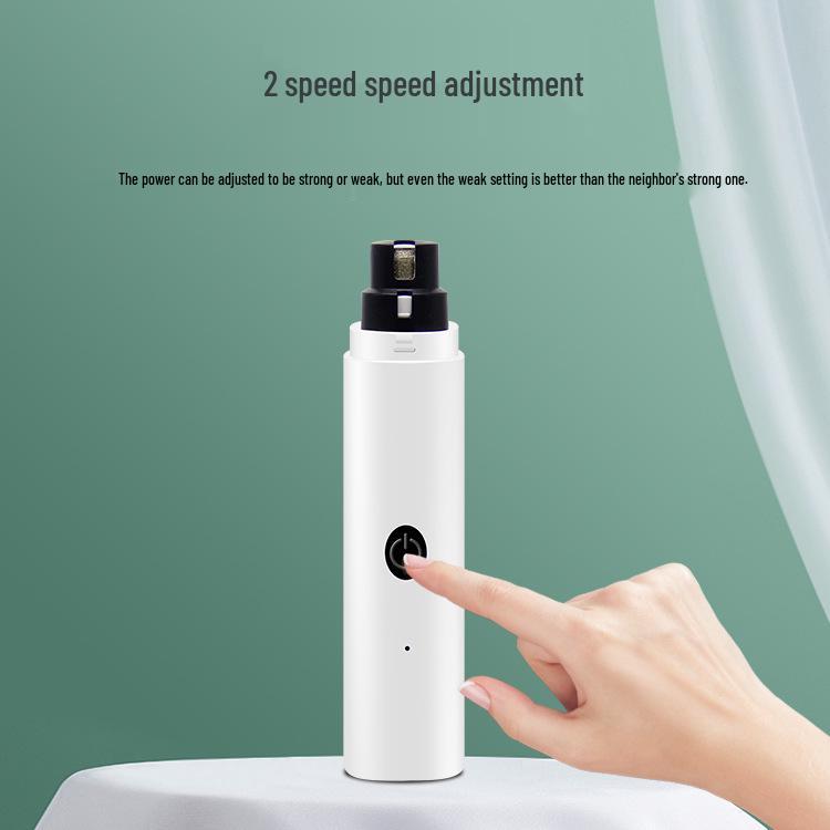 Автоматическая аккумуляторная USB машинка для стрижки когтей питомцев со светом - для собак и кошек