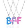 Подвеска-буква для подруги BFF Ожерелья BFF Дружба Навсегда Ювелирный Подарок