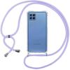 Protective Case - BOOLING - for Samsung Galaxy M32/A22 4G - Transparent Thin TPU - Shockproof - Purple