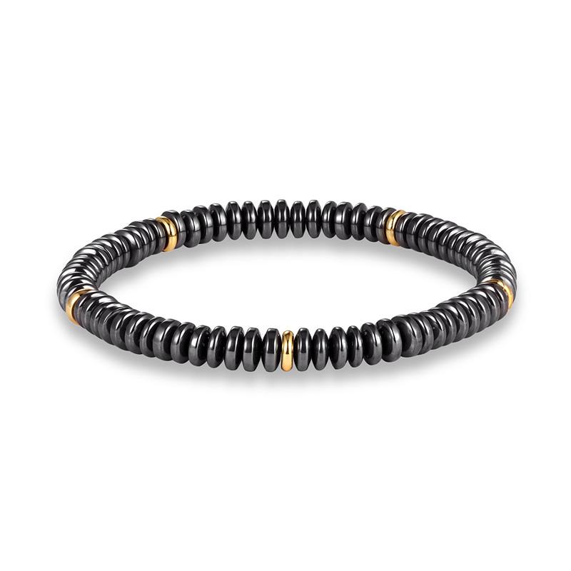 Мужские браслеты из гематита European Health для похудения женские бусины из натурального камня Браслеты Punk homme Ювелирные изделия Подарки Pulseira Masculina