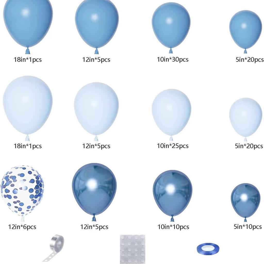 Пакет воздушных шаров в розово-красно-синей тематике, украшение для вечеринки по случаю дня рождения, свадьбы, открытия, годовщины для мальчиков и девочек