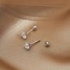 Вспышка сверла ушная кость винт винт спираль ушной вкладыш гвоздик для женщин Sleep Free винтовые серьги
