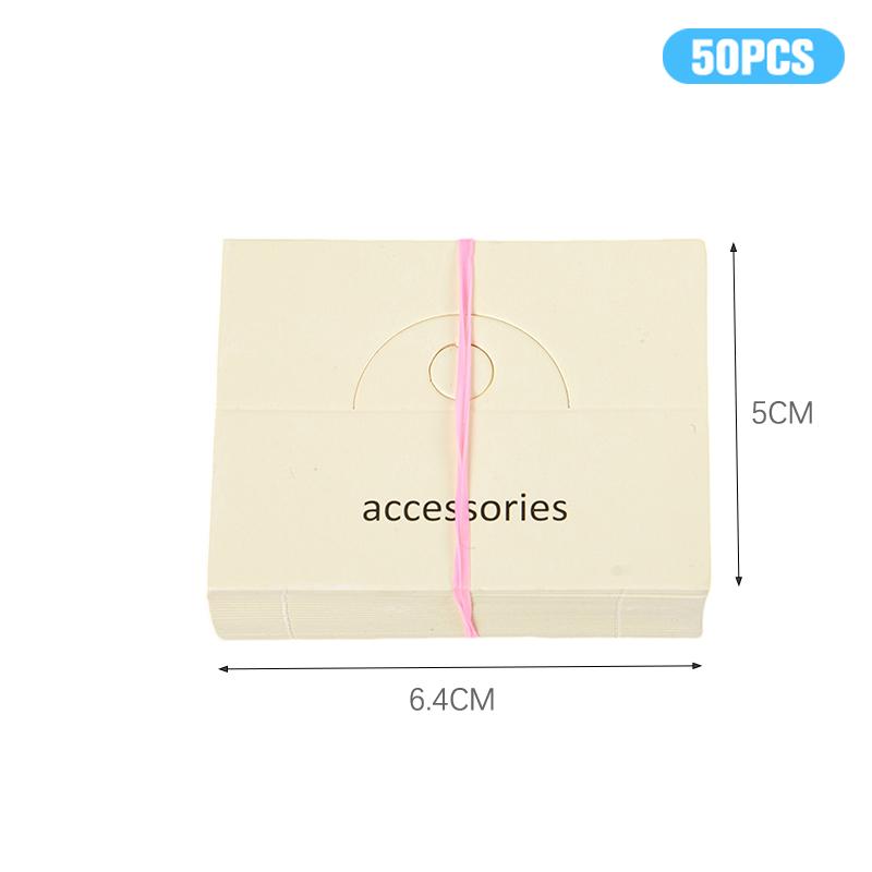 50шт милые аксессуары для волос картонные этикетки для карточек с плоским ртом сумка для карточек