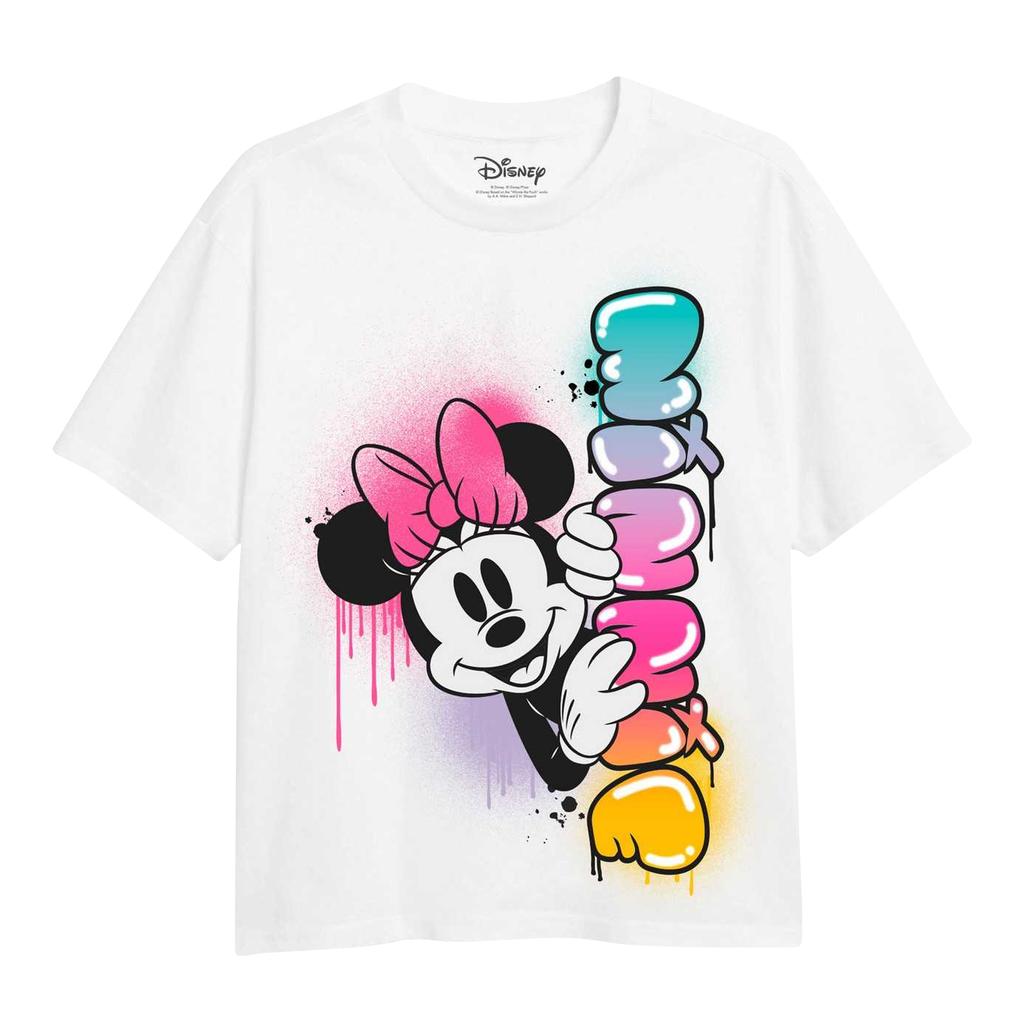 Disney Girls Minnie Mouse Rainbow Fade T-Shirt