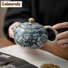200 мл китайский чайник для заваривания в печи Ru, антикварный цветущий чайник Xishi, заварочный чайник, китайский чайный сервиз, аксессуары, украшения
