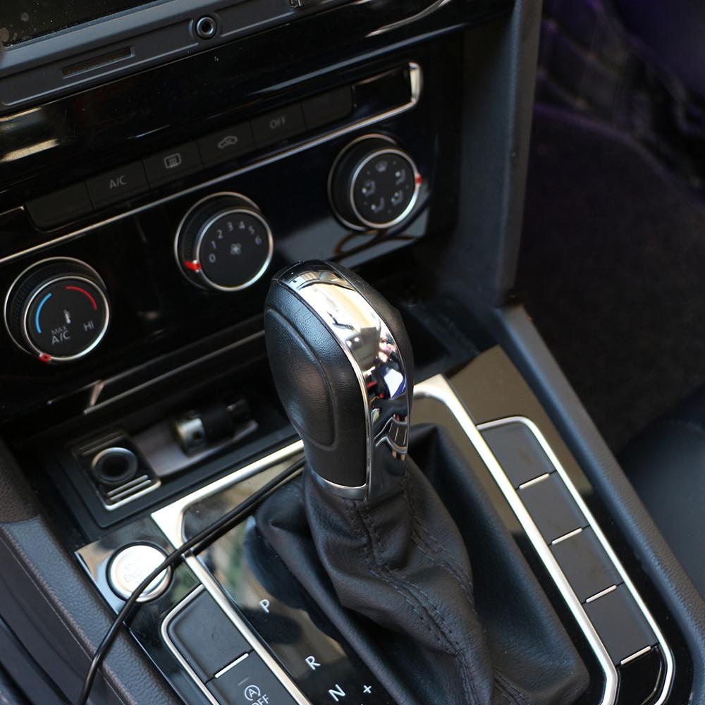 Нержавеющая сталь, автомобильная ручка переключения передач, наклейка, подходит для Volkswagen VW Golf 6 7 MK6 MK7 Tiguan Polo