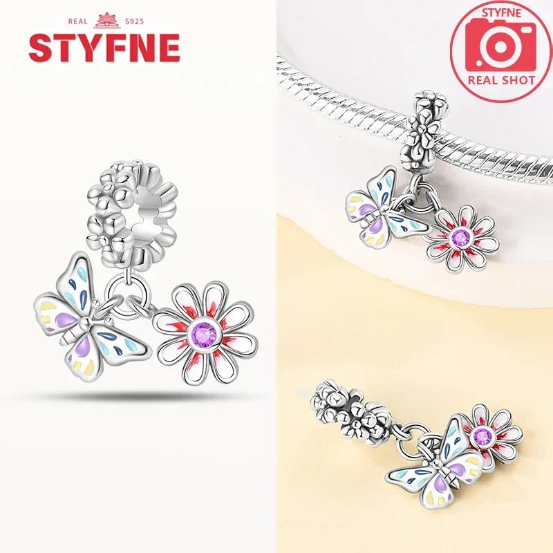 Animal Firefly Green Spring Bird Butterfly Beads Fit Bracelet Charms Copper Original Jewelry Making Women Anniversary Gift