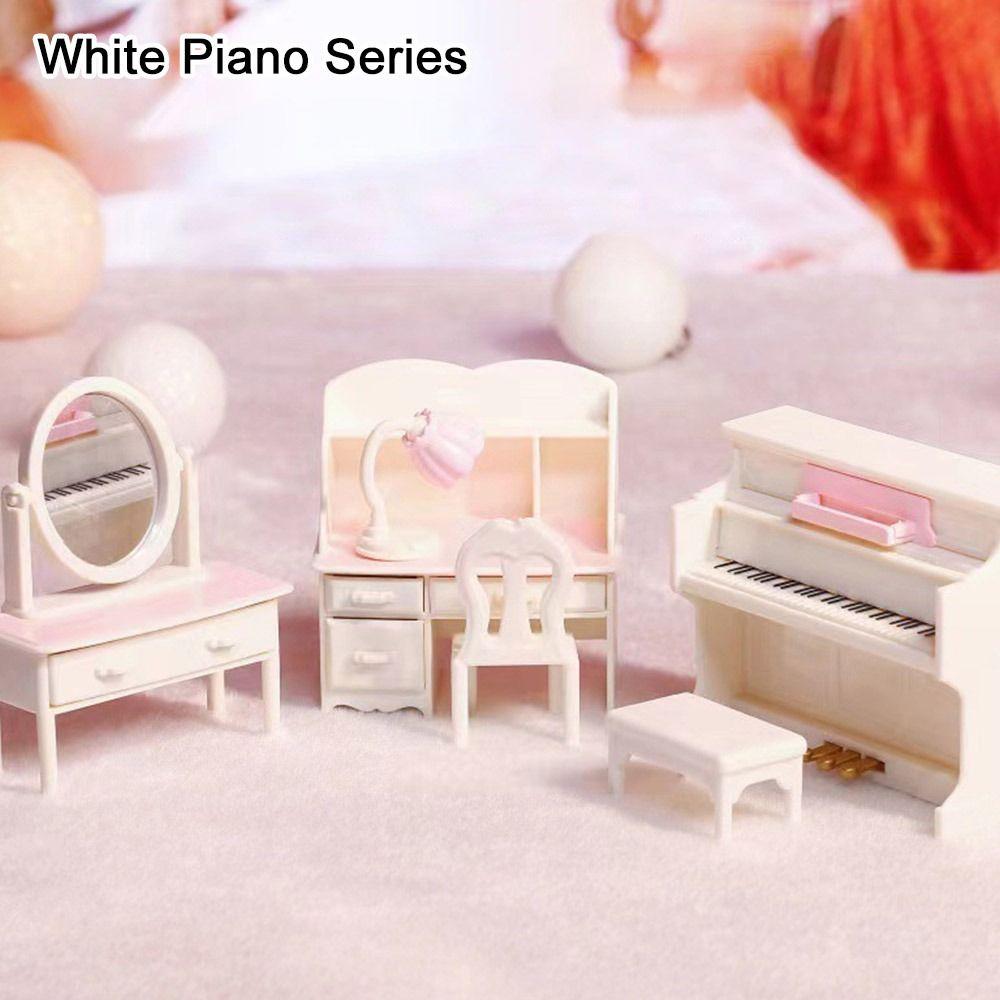 10Styles Dollhouse Miniature Bed 1/12 Chairs Model Toys New Accessories Dollhouse Decoration