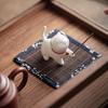 Incense Stick Holder Multifunctional Adorable Cartoon Cat Shape Ceramic Incense Holder for Home Decoration