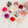 Women Men Charm Gift Fashion Accessories Rose Flower Corsage Bride Groom Brooch Wedding Boutonniere