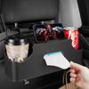 Car Chair Back Storage Box Tissue Hanging Bag Multifunctional Storage Box Car Rear Seats Water Cup Storage Phone Holder