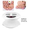 Hot & Cold Air Nail Dryer Warm Cool Nail Polis Drying Fan Manicure Tool White
