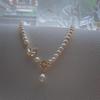 Geometric Three-Dimensional Butterfly Shell Freshwater Pearl Necklace Women'S Design Fritillary Butterfly Near Round Pearl Ot Buckle Necklace