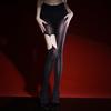 Sexy Metal Chain Oil Glossy Pantyhose Seamless Transparent Shiny Stockings High Waist Tights Party