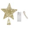 Звезда на елке LED Iron Gold теплый свет изысканная новогодняя звезда украшение для вечеринки дома