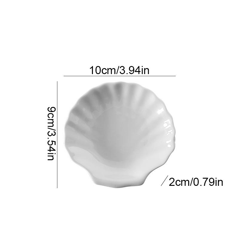 1 шт., подставка для украшений, подставка для украшений, роскошный поднос в виде ракушки, скандинавские подносы для украшений, декоративный поднос для хранения, белый, 2 размера