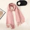 New Gypsy Scarf Student Versatile Warm Shawl Scarf Sweet Sister Color Point Fringed Scarf