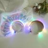 2024 Happy Year Crown Led Light Up Headband Светящиеся обручи для волос Мигающие детские Взрослые Рождественские вечеринки Реквизит Головные уборы