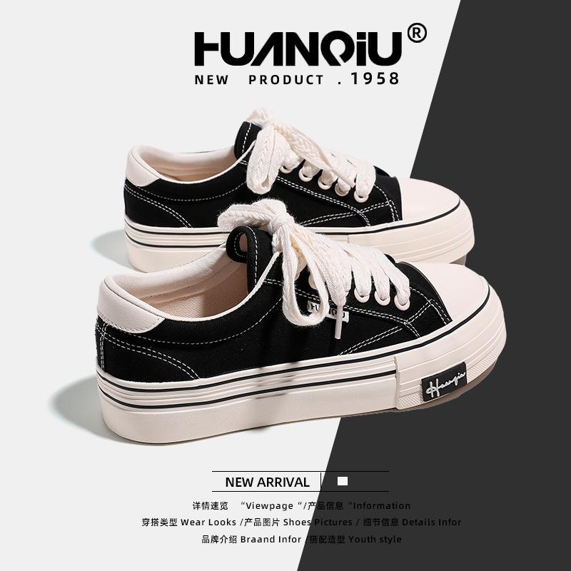 Global Casual Canvas Shoes Women's Spring Breathable 2025 College Style Versatile Student Lightweight Little White Shoes S6989