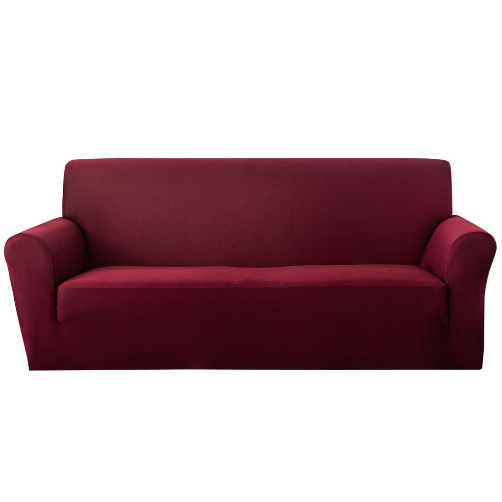 Чехол на диван из молочного шелка однотонный Все включено Однотонный чехол для ленивого дивана Эластичный цельный чехол для дивана